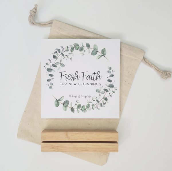 Fresh Faith for New Beginnings Scripture Card Set